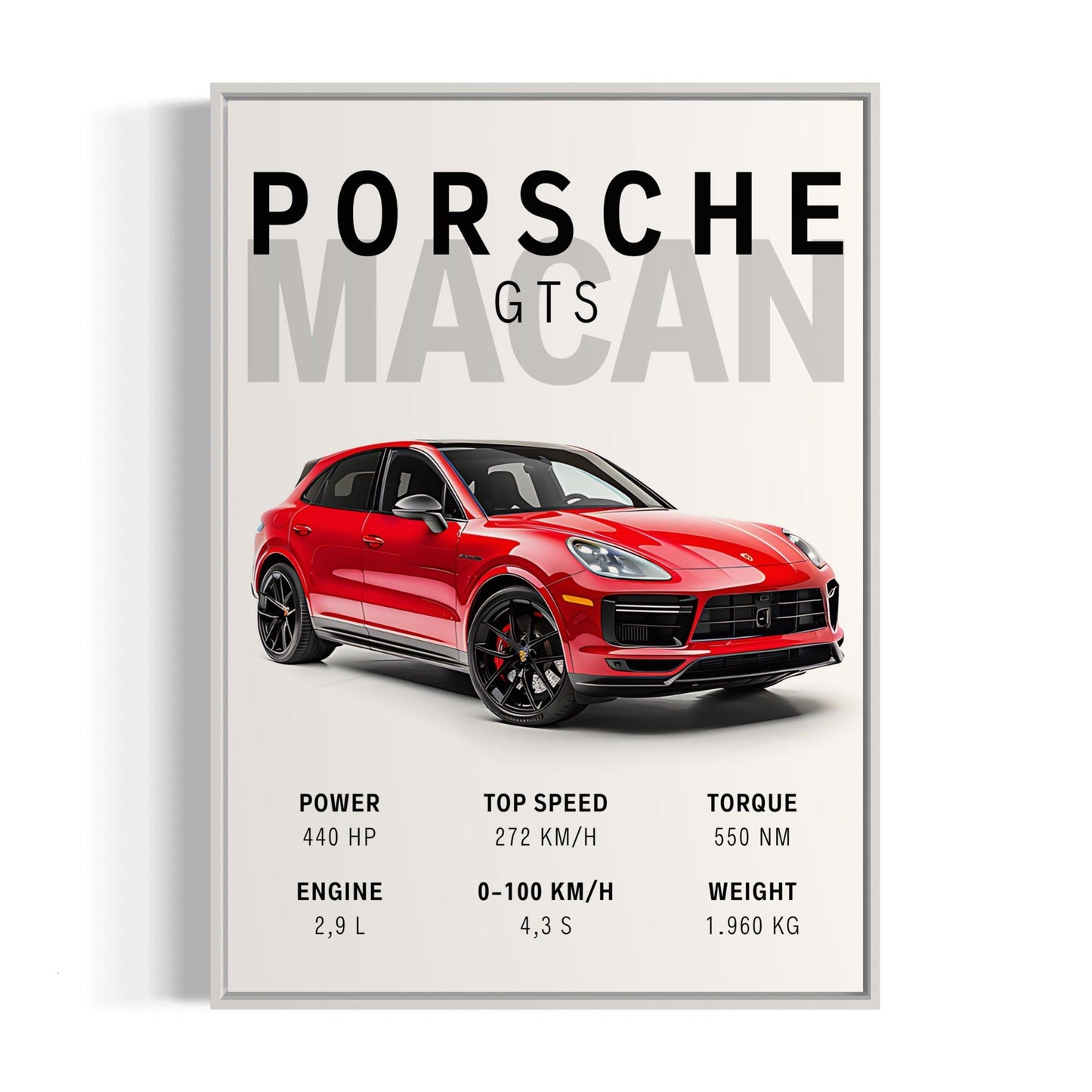 Bilplakat - Porsche Macan GTS