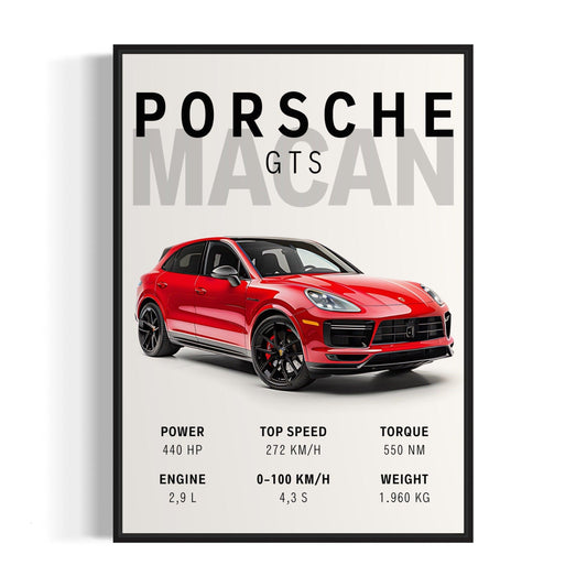 Bilplakat - Porsche Macan GTS