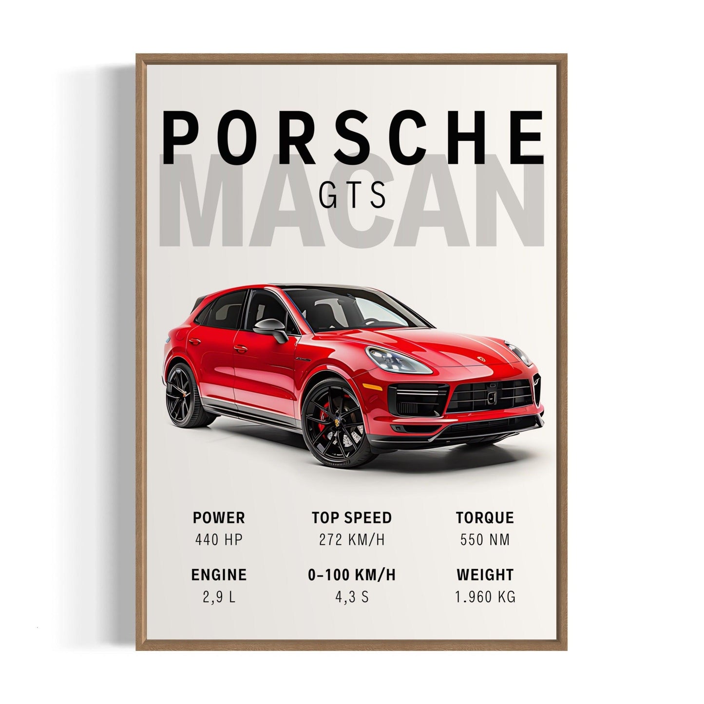 Bilplakat - Porsche Macan GTS