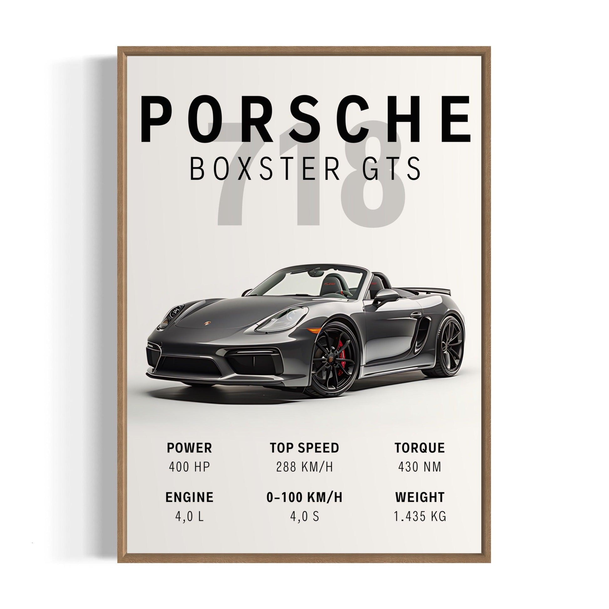 Bilplakat - Porsche Boxster GTS