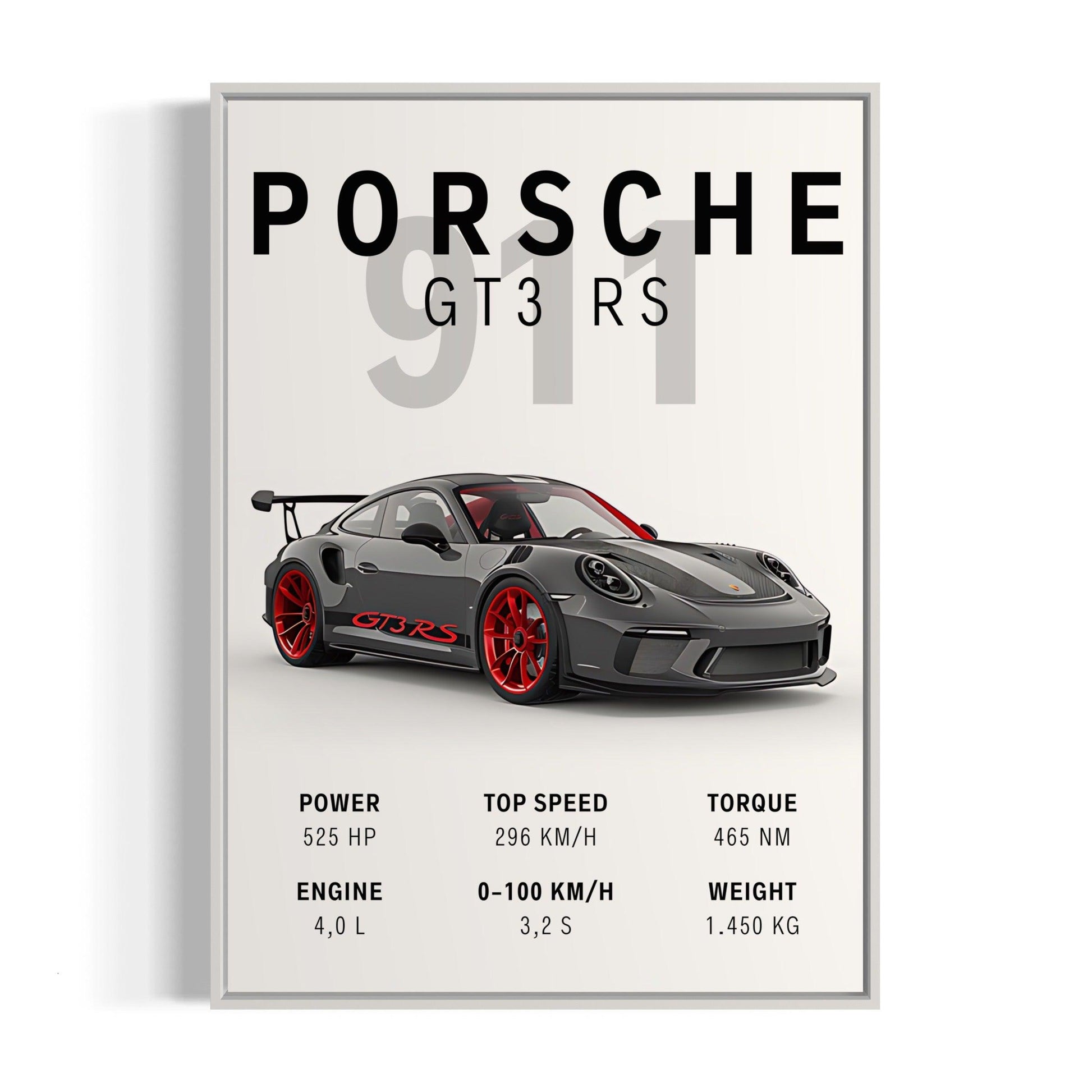 Bilplakat - Porsche 911 GT3 RS