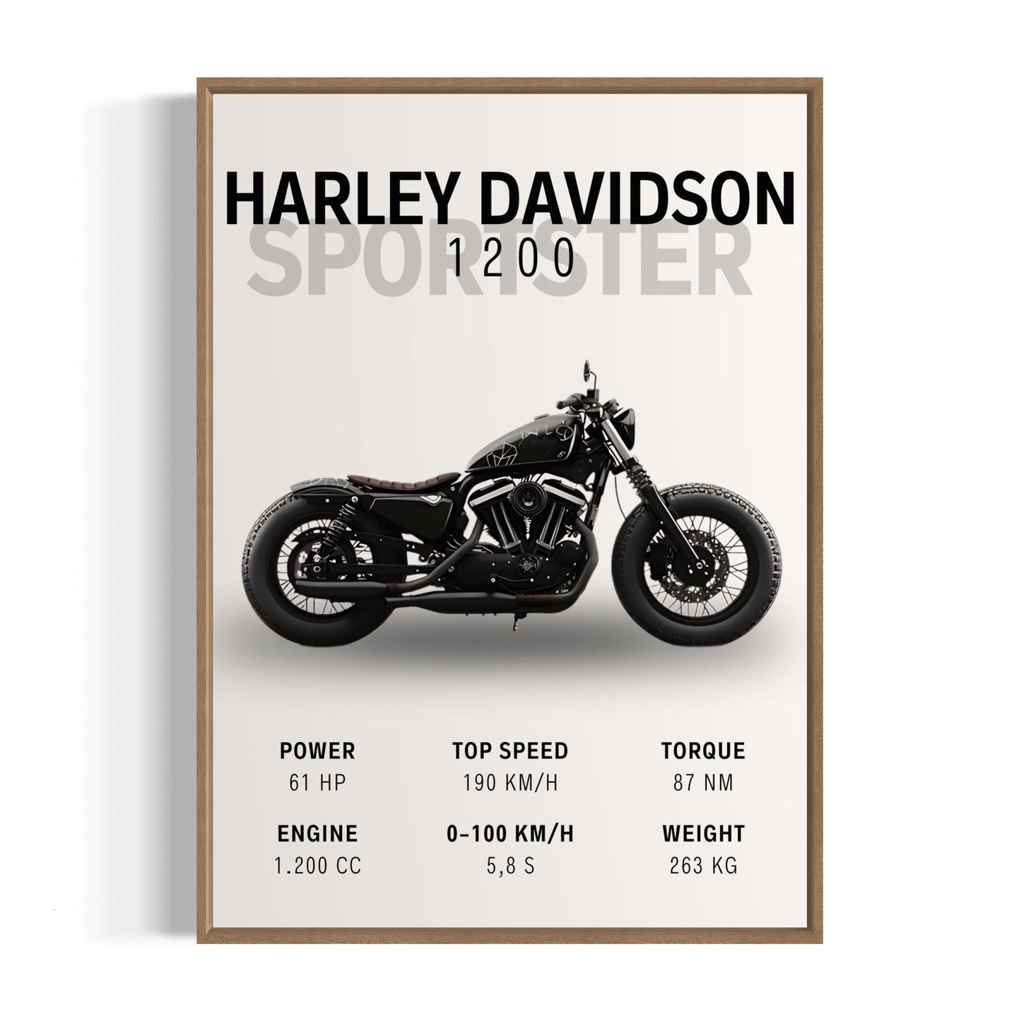 Motorcykelplakat - Harley Davidson Sportster 1200