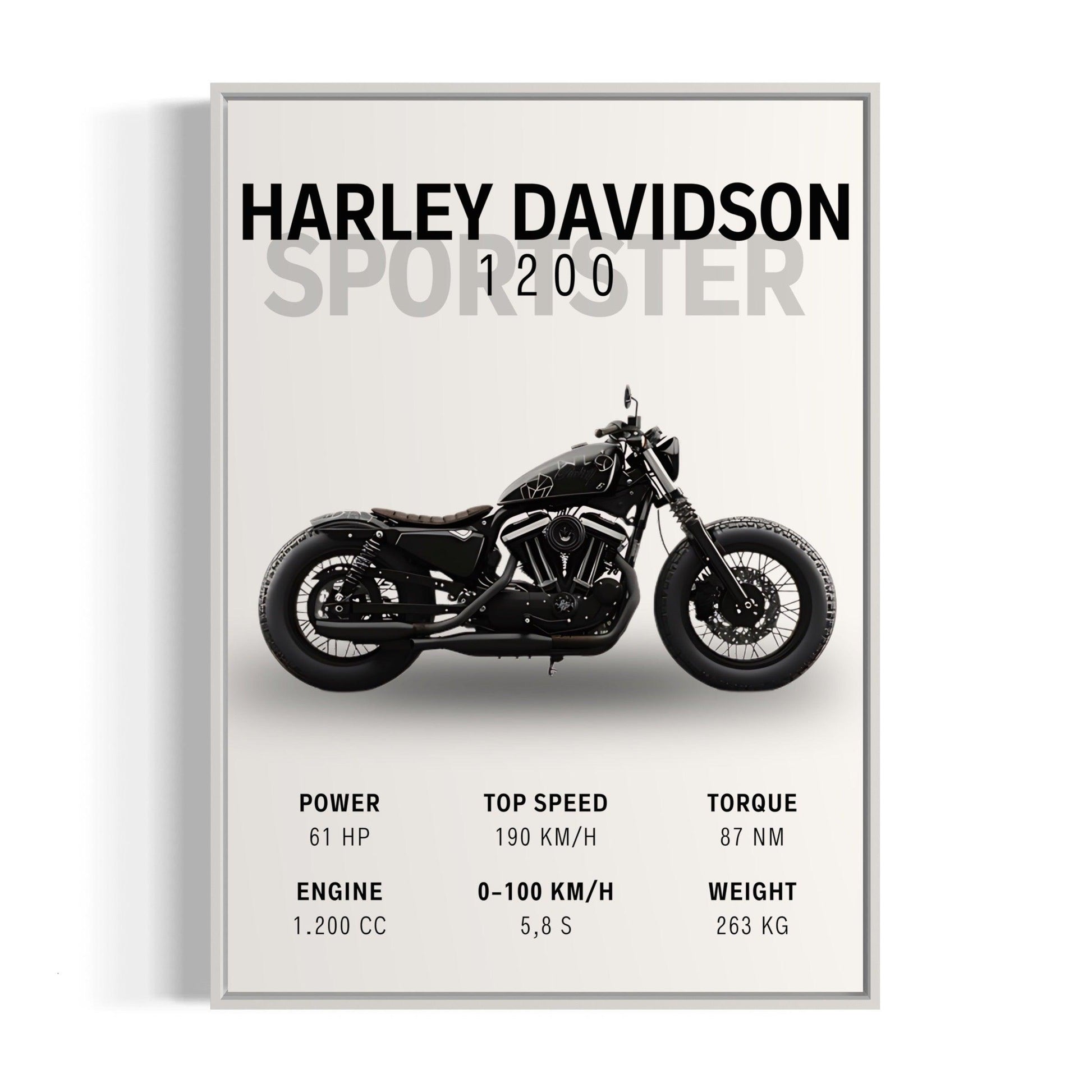 Motorcykelplakat - Harley Davidson Sportster 1200