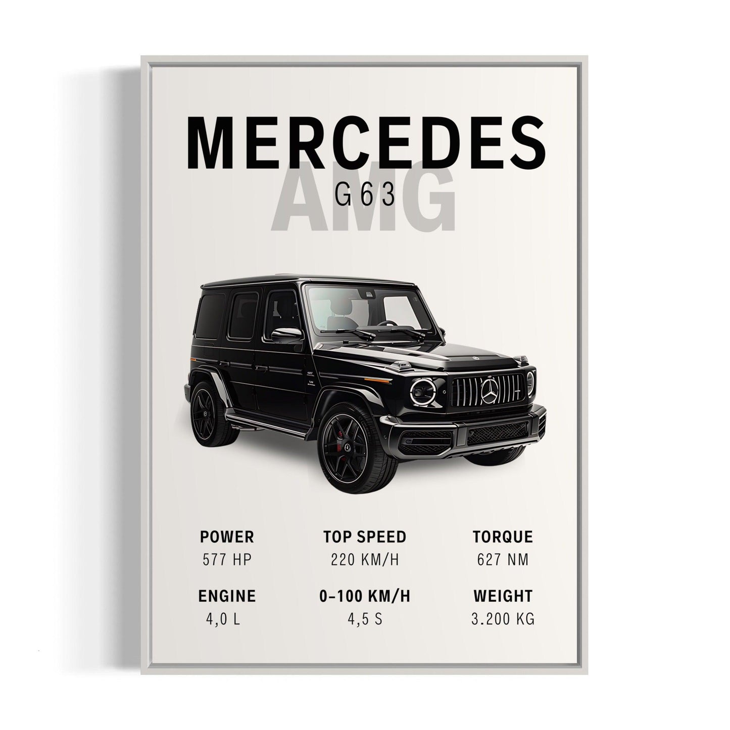 Bilplakat - Mercedes-Benz AMG G63