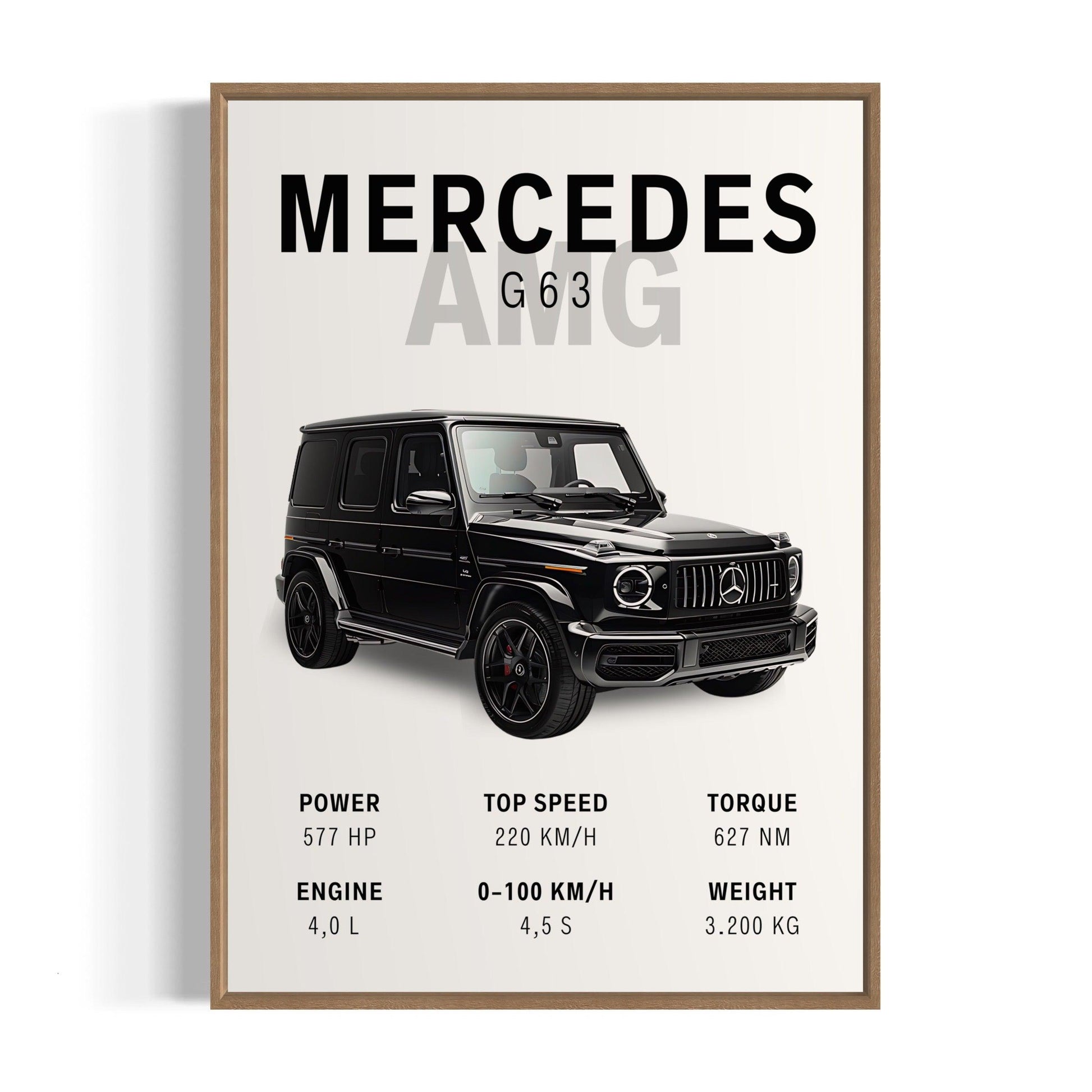 Bilplakat - Mercedes-Benz AMG G63