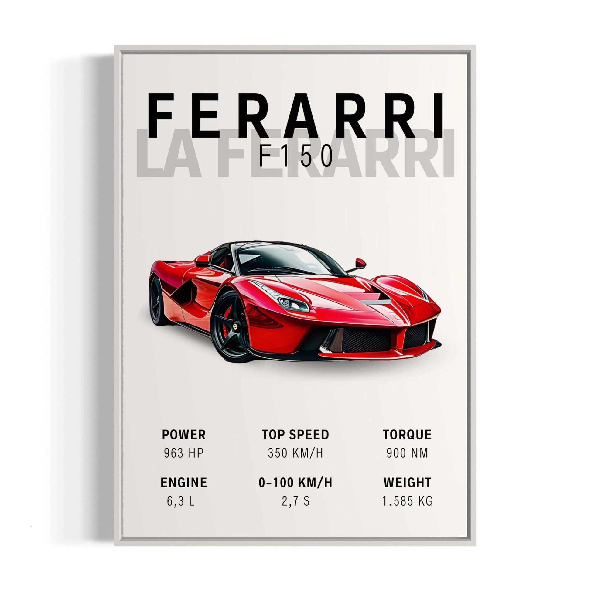 Bilplakat - Ferarri La Ferarri F150