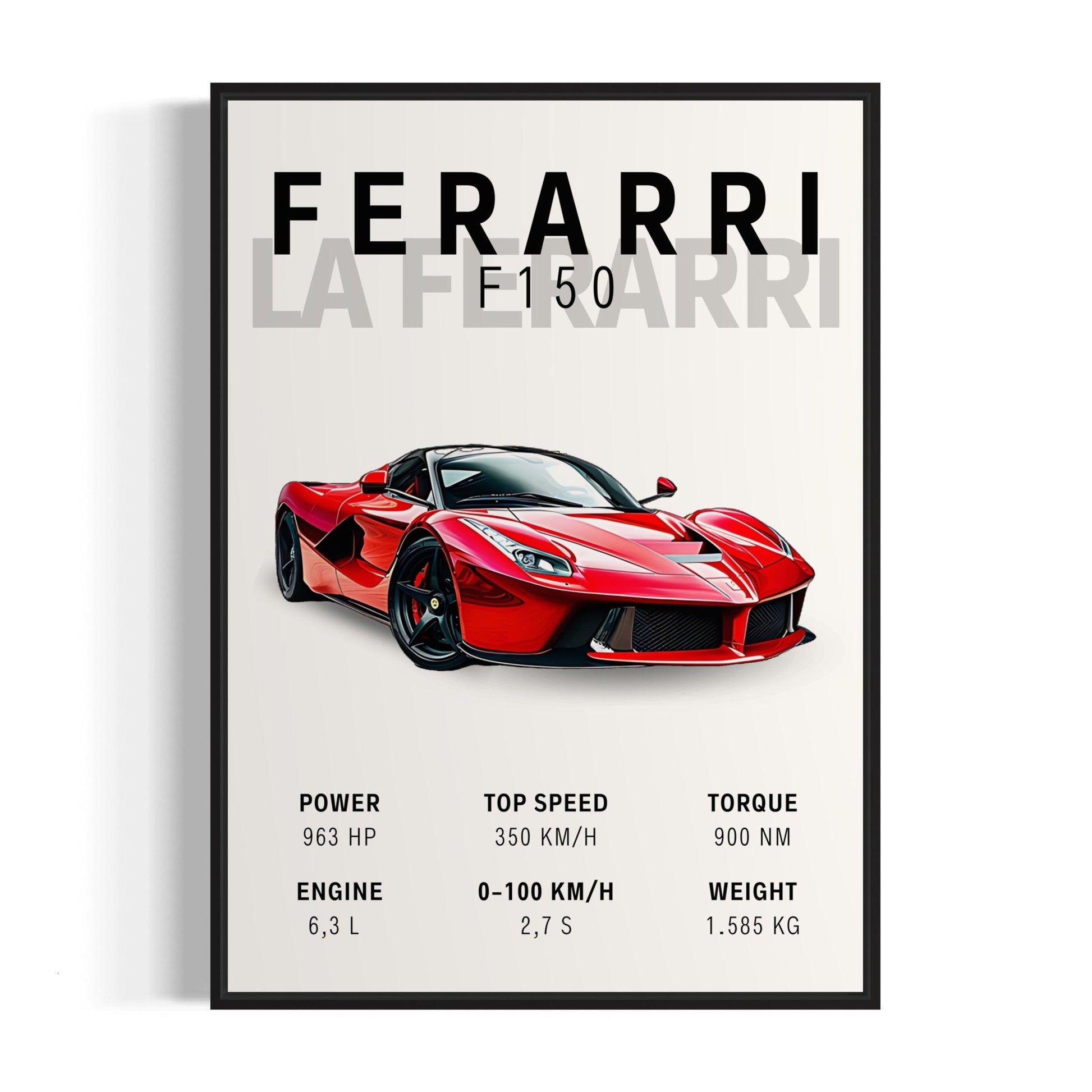 Bilplakat - Ferarri La Ferarri F150