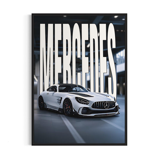 Bilplakat - Mercedes-Benz