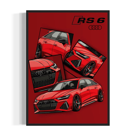 CARTOON AUDI RS6